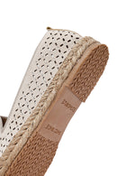 Kadın Bej Fileli Süet Espadril | Derimod