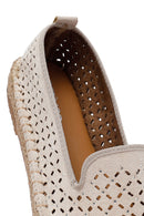 Kadın Bej Fileli Süet Espadril | Derimod