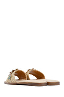 Kadın Altın Taşlı Terlik | Derimod