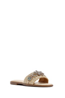 Kadın Altın Taşlı Terlik | Derimod