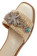 Kadın Altın Taşlı Terlik | Derimod