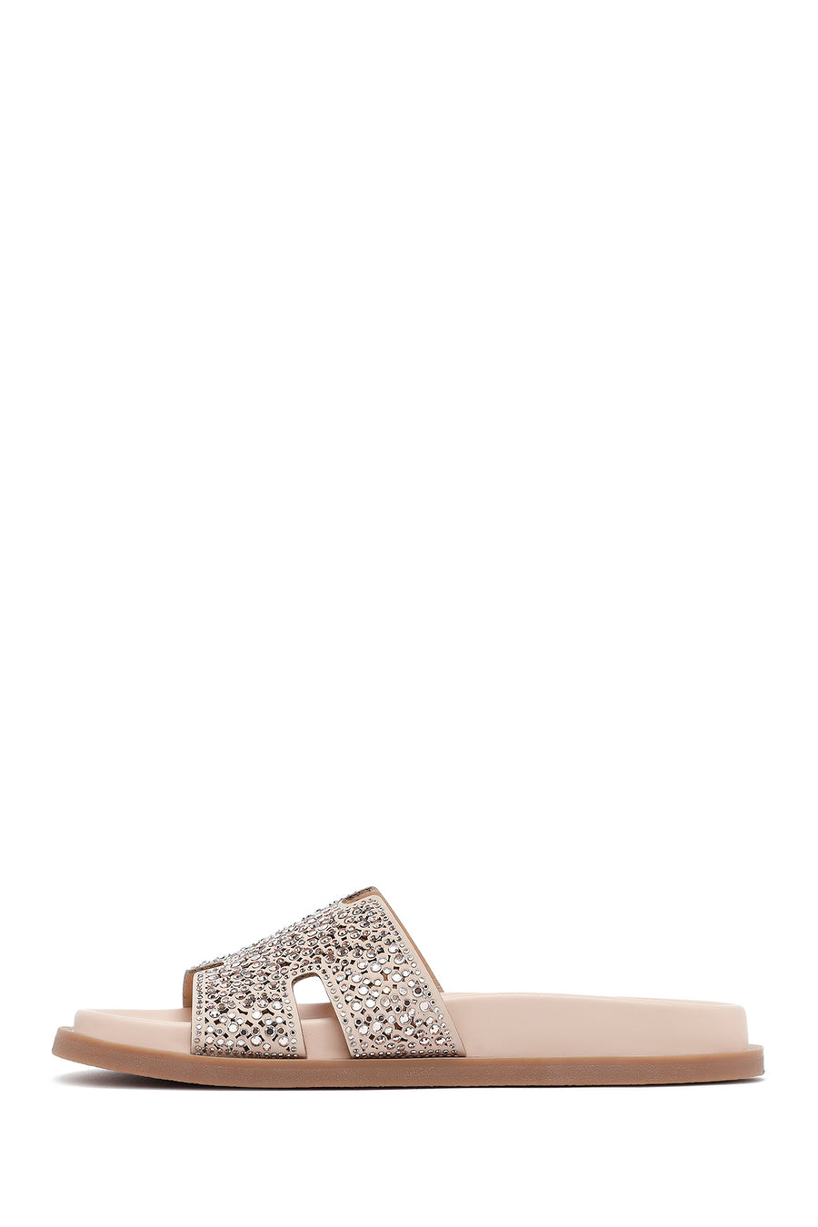 Woman Pink Stone Slippers
