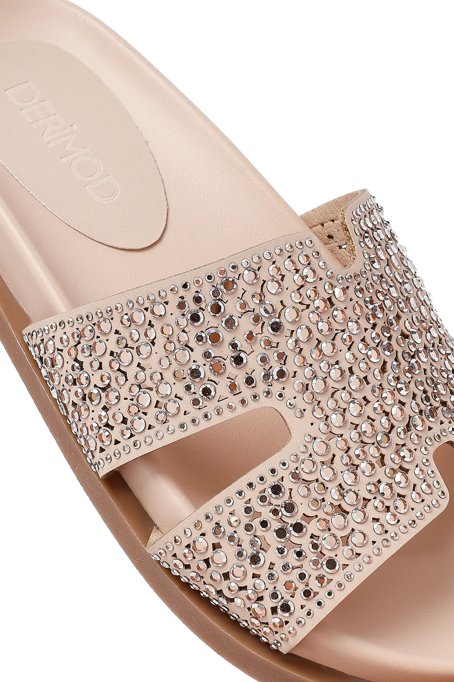 Woman Pink Stone Slippers