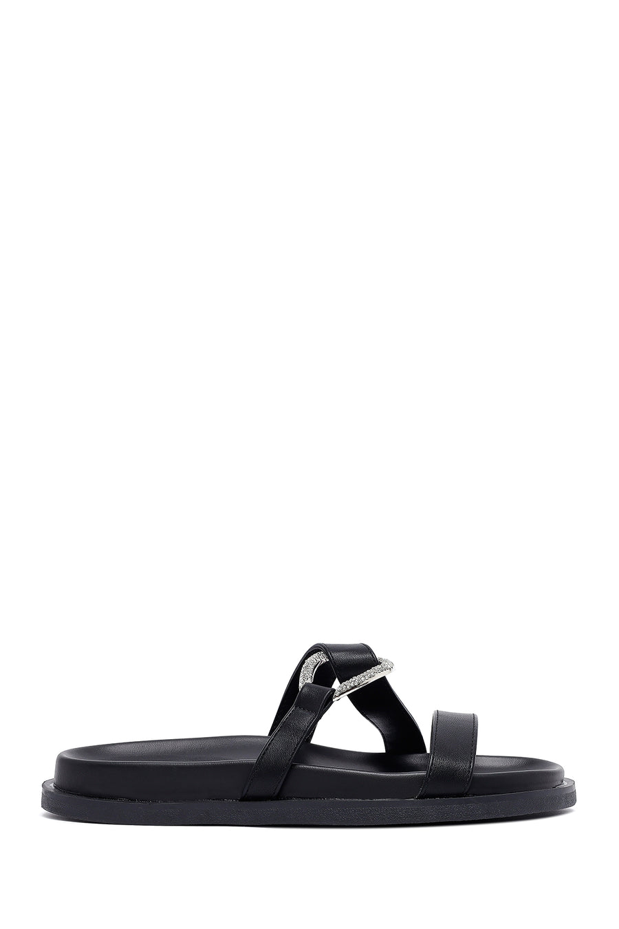 Woman Black Stone Slippers 25SFE451218 | Derimod