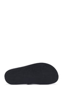 Woman Black Stone Slippers | Derimod