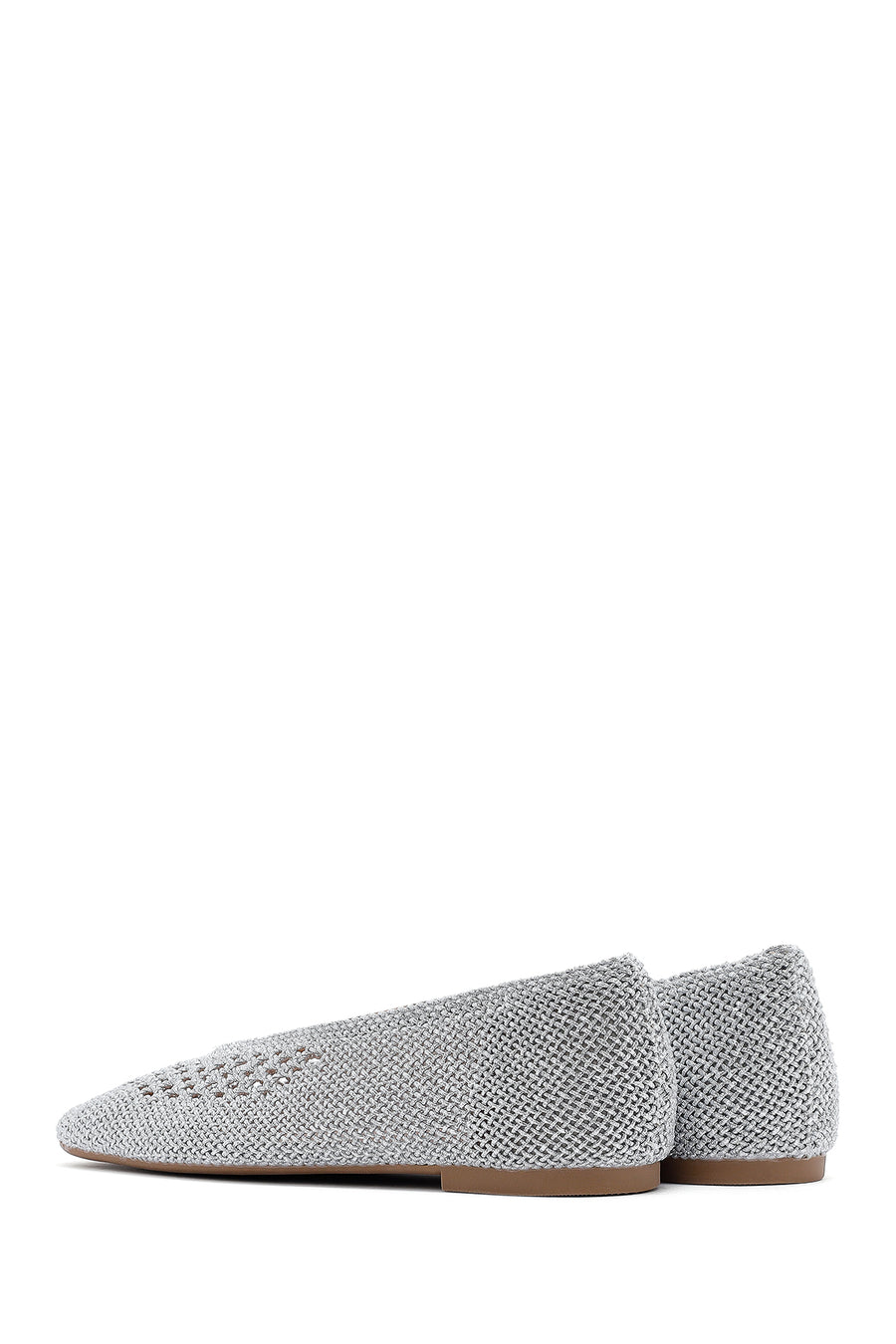 Women's Silver Glitter Ballerina
