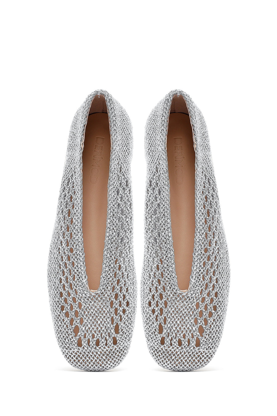 Women's Silver Glitter Ballerina
