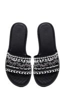 Kadın Siyah Taşlı Terlik | Derimod