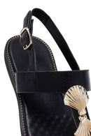 Kadın Siyah Aksesuar Detaylı Sandalet | Derimod