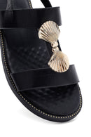 Kadın Siyah Aksesuar Detaylı Sandalet | Derimod