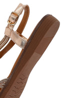 Woman Pink Stone Sandals | Derimod