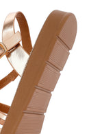 Women's Pink Thick Soled Stoned Sandals | Derimod