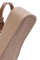 Women's Bronze Ankle Buckle Thick Soled Sandals | Derimod