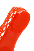 Women's Red Jelly Ballerina | Derimod