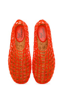 Women's Red Jelly Ballerina | Derimod