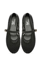 Kadın Siyah Tokalı Jelly Babet | Derimod