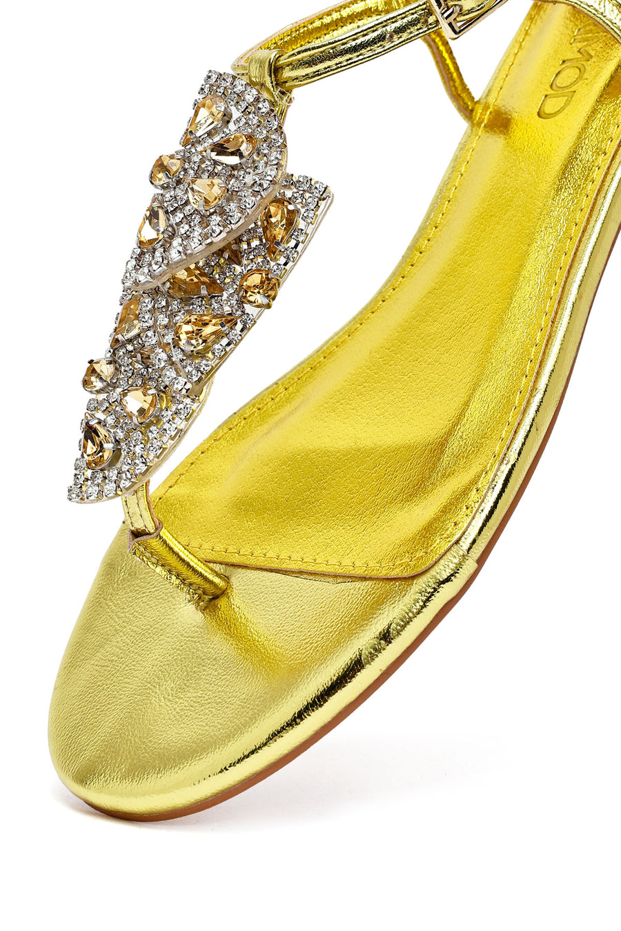 Women's Yellow Stone Flip Flops Sandals