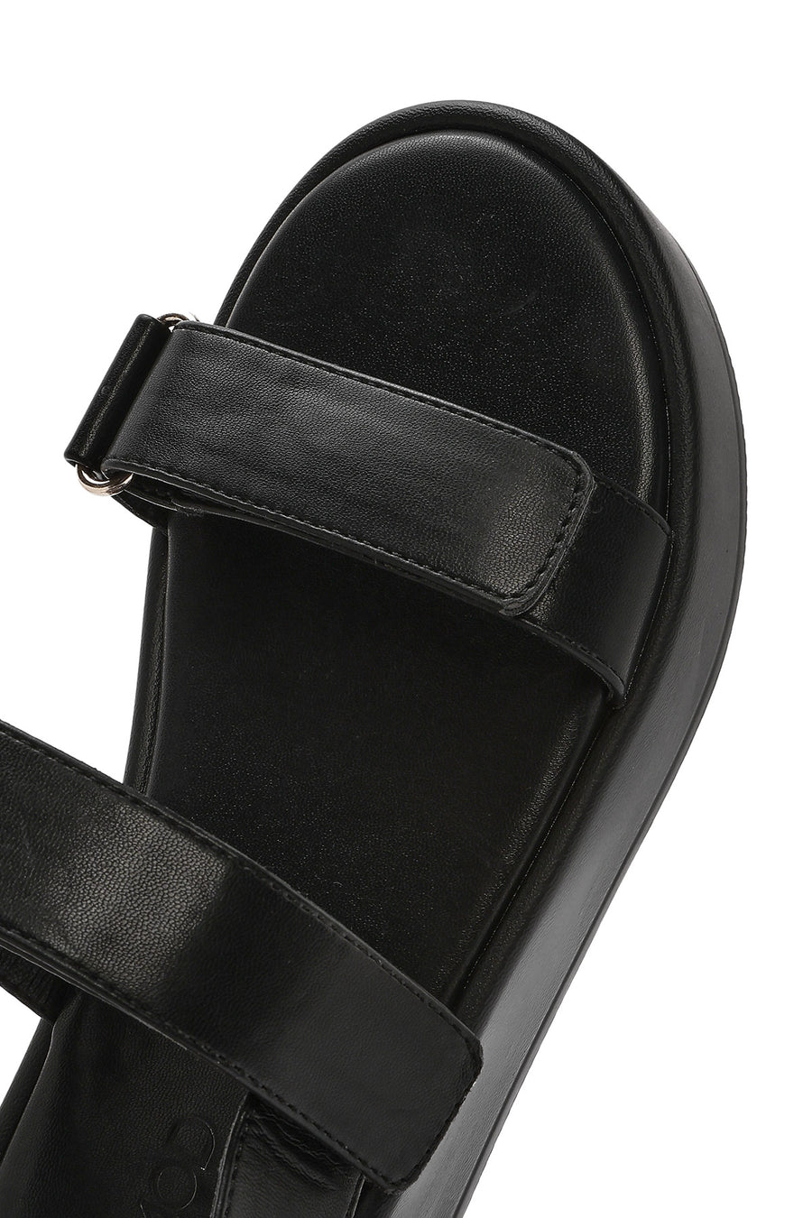 Women's Black Thick Soled Sandals