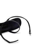 Kadın Siyah Bilekten Tokalı Taşlı İnce Kısa Topuklu Sandalet | Derimod