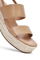 Women's Mink Ankle Buckle Wedge Heel Espadrille Sandals | Derimod