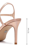 Kadın Pembe Bilekten Tokalı Taşlı İnce Topuklu Sandalet | Derimod