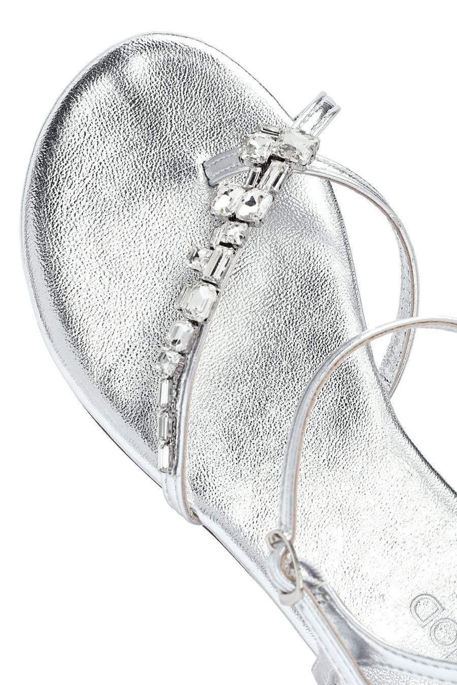 Women's Silver Stone Flip-Flop Sandals