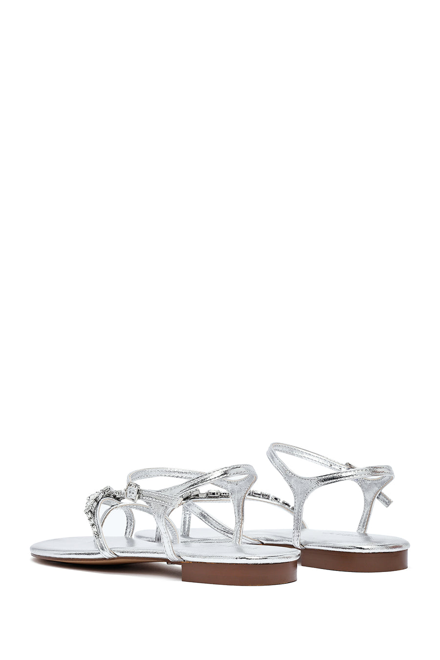 Women's Silver Stone Flip-Flop Sandals