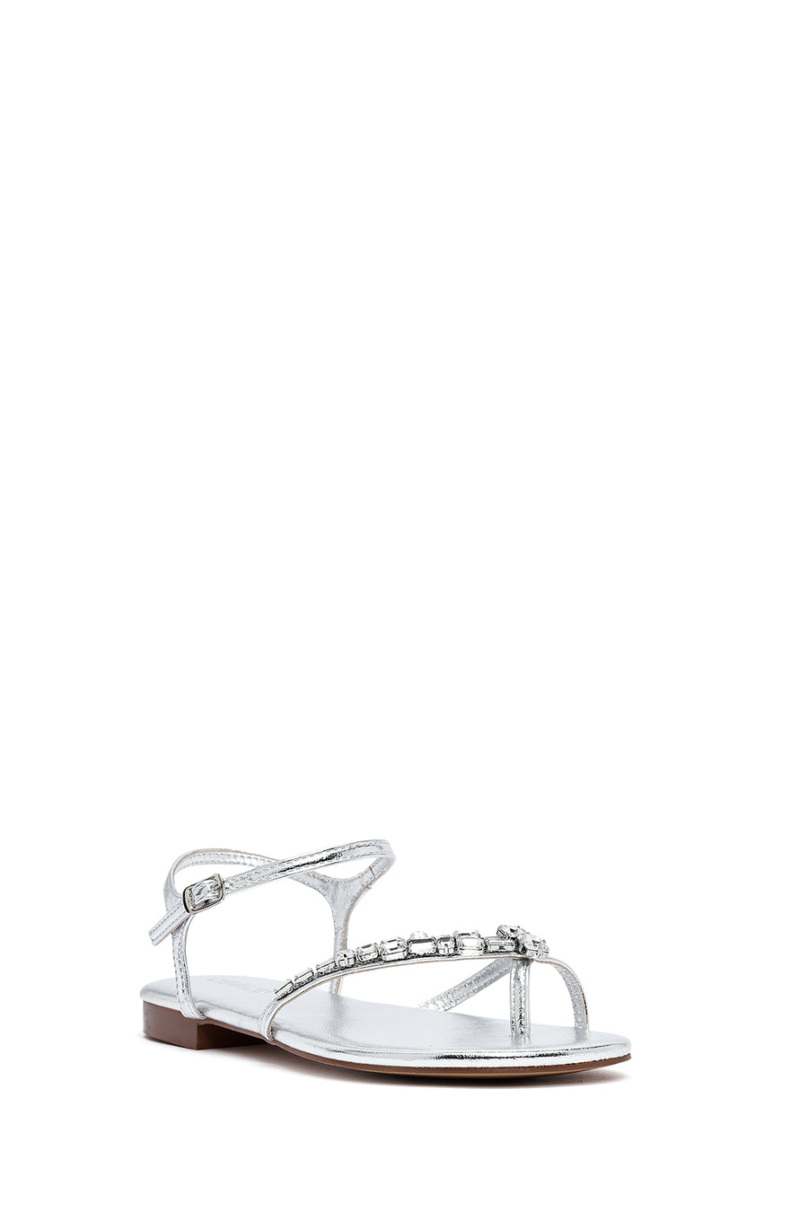 Women's Silver Stone Flip-Flop Sandals