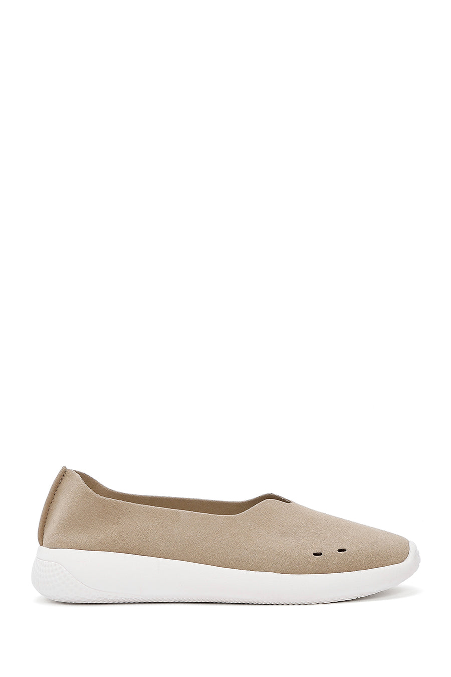 Kadın Bej Süet Espadril 25SFE485510 | Derimod