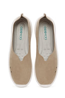 Kadın Bej Süet Espadril | Derimod