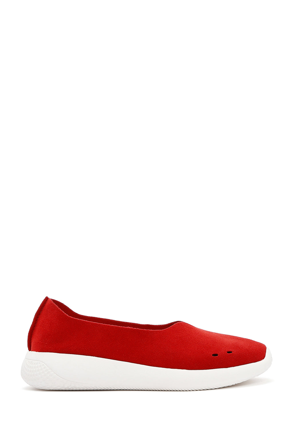 Kadın Kırmızı Süet Espadril