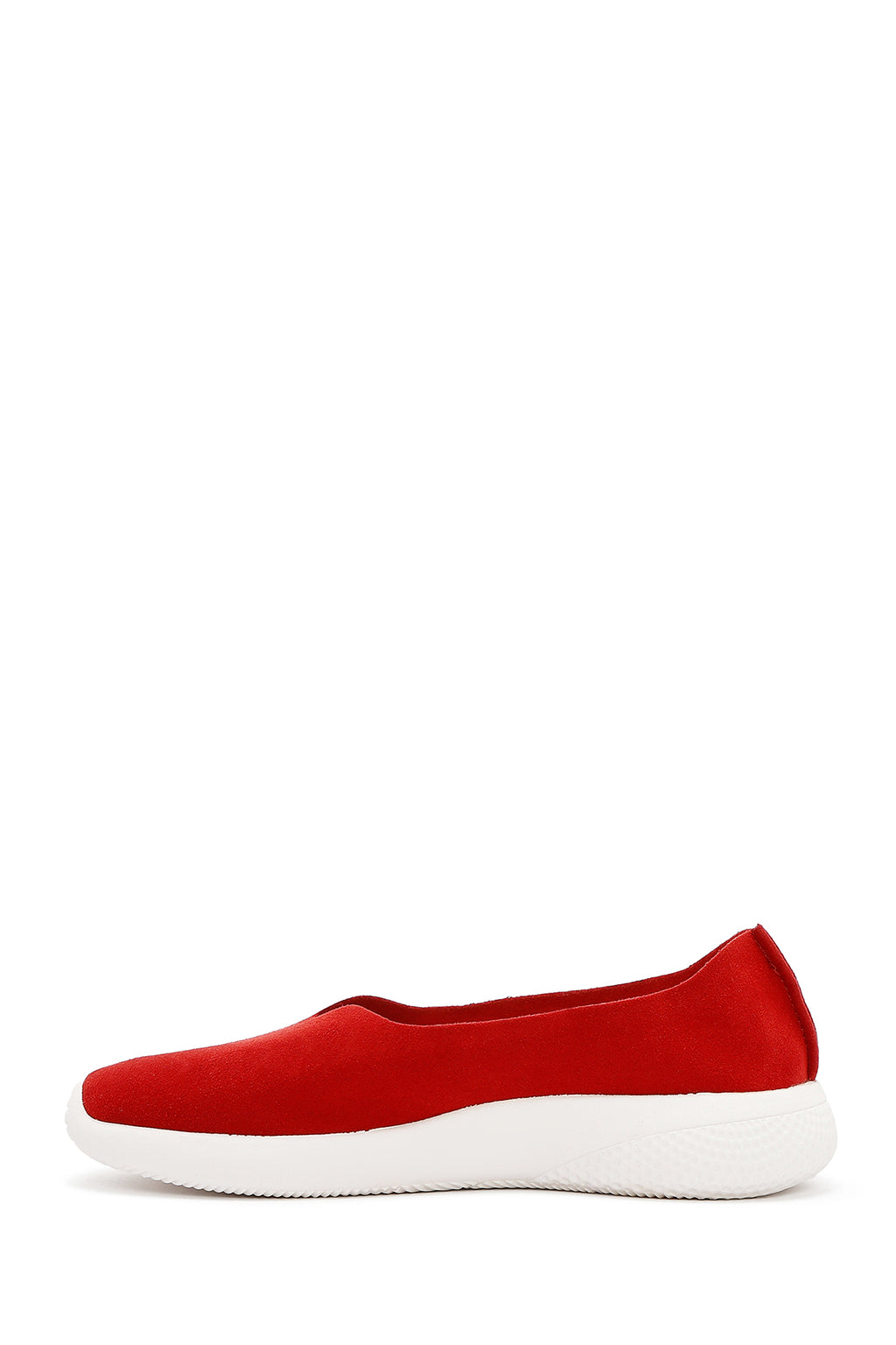 Kadın Kırmızı Süet Espadril