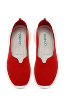 Kadın Kırmızı Süet Espadril | Derimod