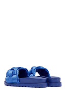 Kadın Mavi Örgü Detaylı Jelly Terlik | Derimod