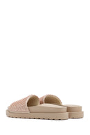 Kadın Pembe Taşlı Terlik | Derimod