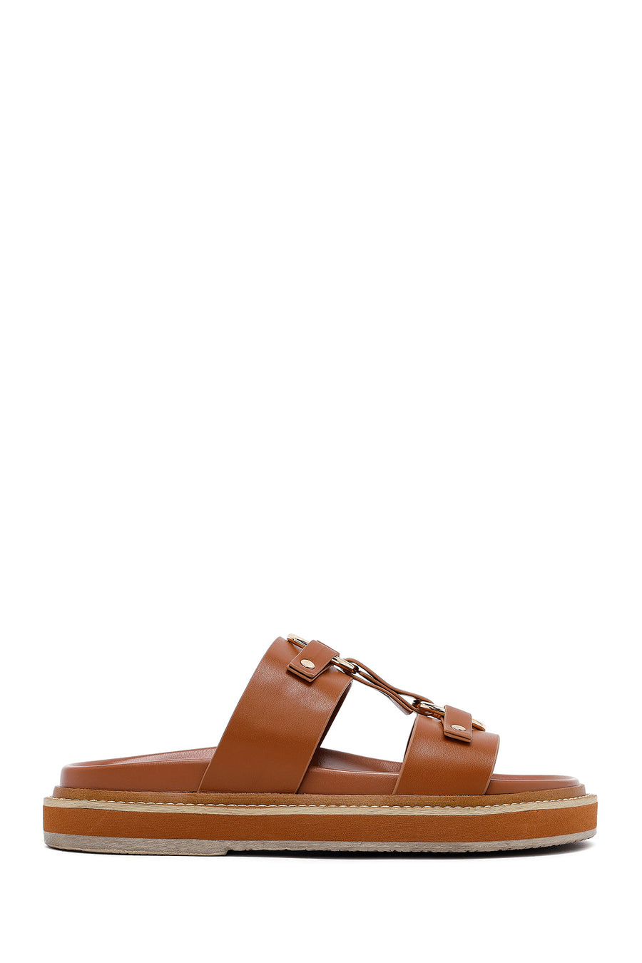 Women's Tan Accessory Slippers 25SFE492518 | Derimod
