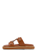 Women's Tan Accessory Slippers | Derimod