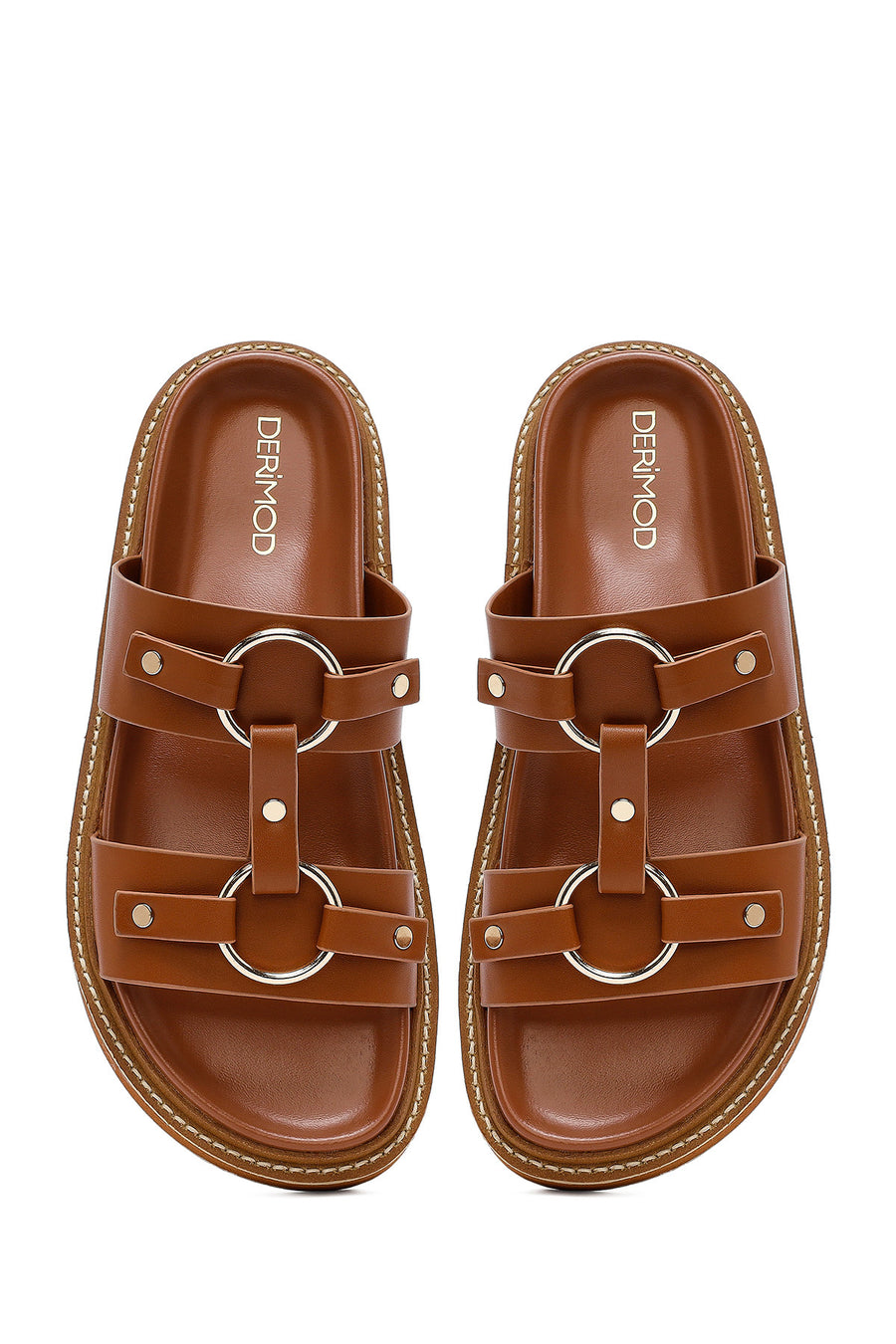 Women's Tan Accessory Slippers