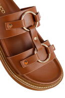 Women's Tan Accessory Slippers | Derimod