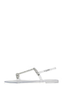 Women's Transparent Jelly Back Buckle Stone Sandals | Derimod