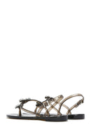 Kadın Siyah Jelly Arkadan Tokalı Taşlı Sandalet | Derimod