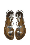 Kadın Siyah Jelly Arkadan Tokalı Taşlı Sandalet | Derimod