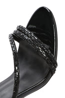 Kadın Siyah Bilekten Tokalı Yüksek İnce Topuklu Sandalet | Derimod