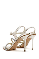 Kadın Altın Bilekten Tokalı Yüksek İnce Topuklu Sandalet | Derimod