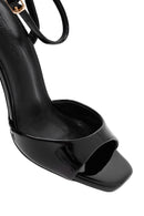 Kadın Siyah Bilekten Tokalı Yüksek İnce Topuklu Sandalet | Derimod