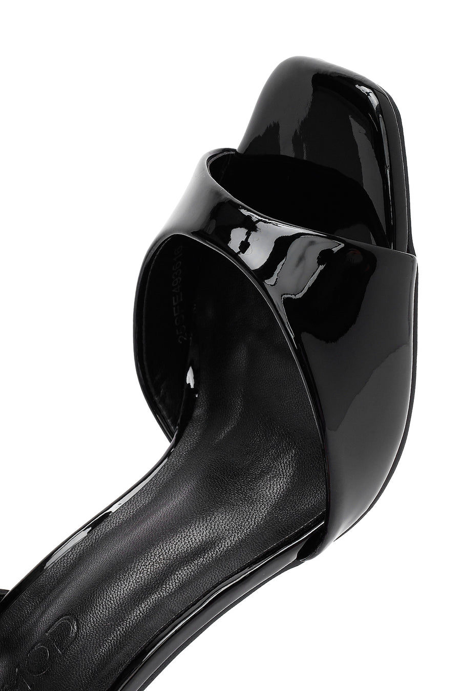 Women's Black Ankle Buckle High Thin Heel Sandals