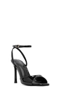 Kadın Siyah Bilekten Tokalı Yüksek İnce Topuklu Sandalet | Derimod