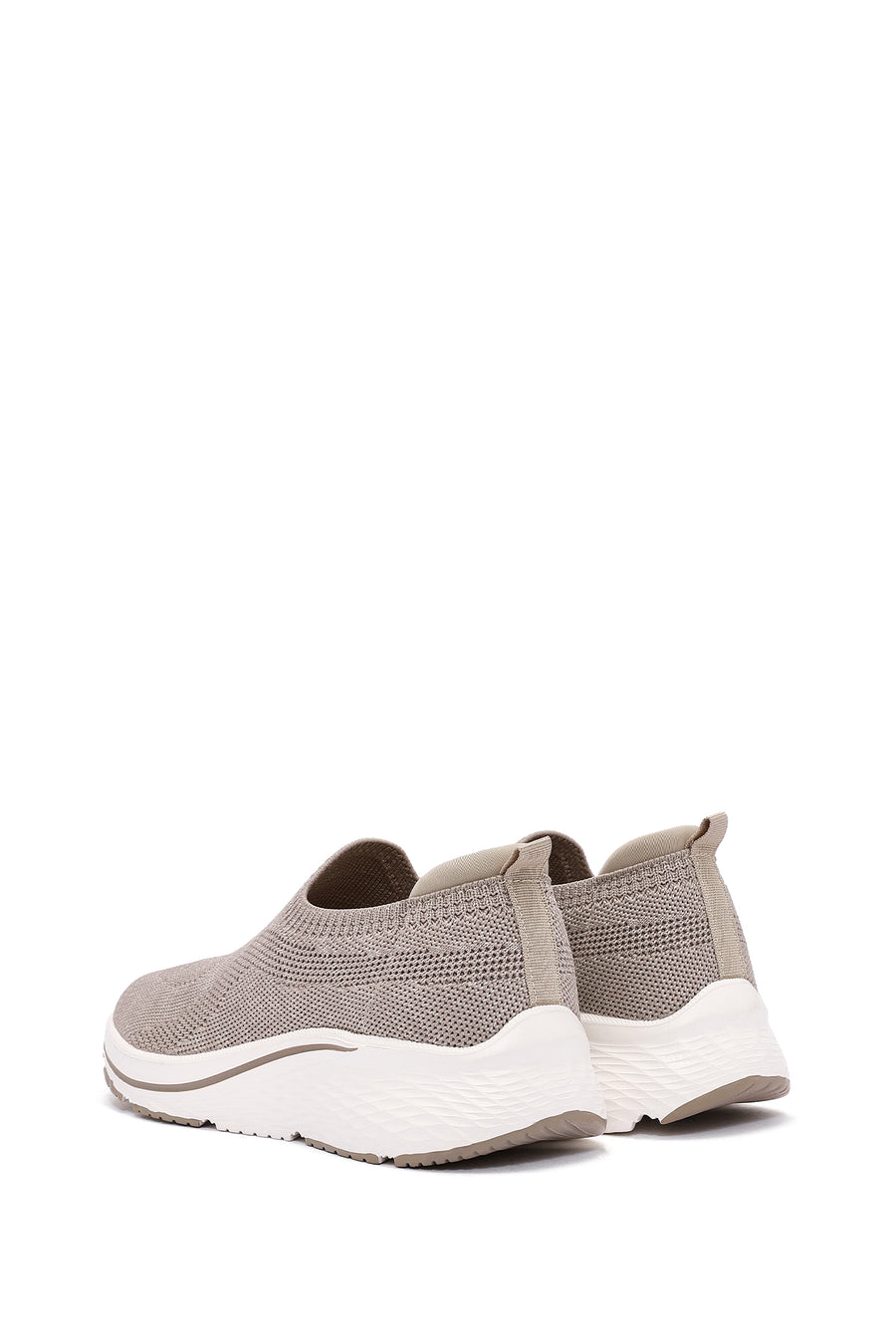 Derimod Zero Women's Beige Thick-Soled Fabric Sneakers
