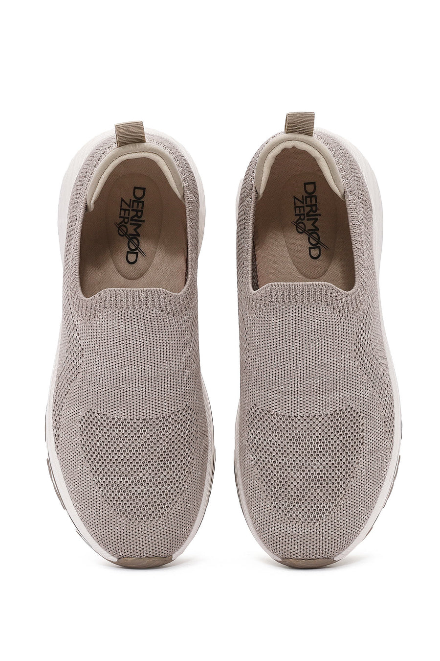 Derimod Zero Women's Beige Thick-Soled Fabric Sneakers