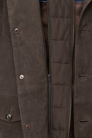 Sacramento Erkek Kahverengi Nubuk Deri Mont | Derimod